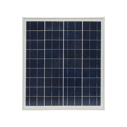 Polycrystalline solar panel system 18V/20W with FM/MP3 radio and 2 bulbs 12V/3W Breckner Germany