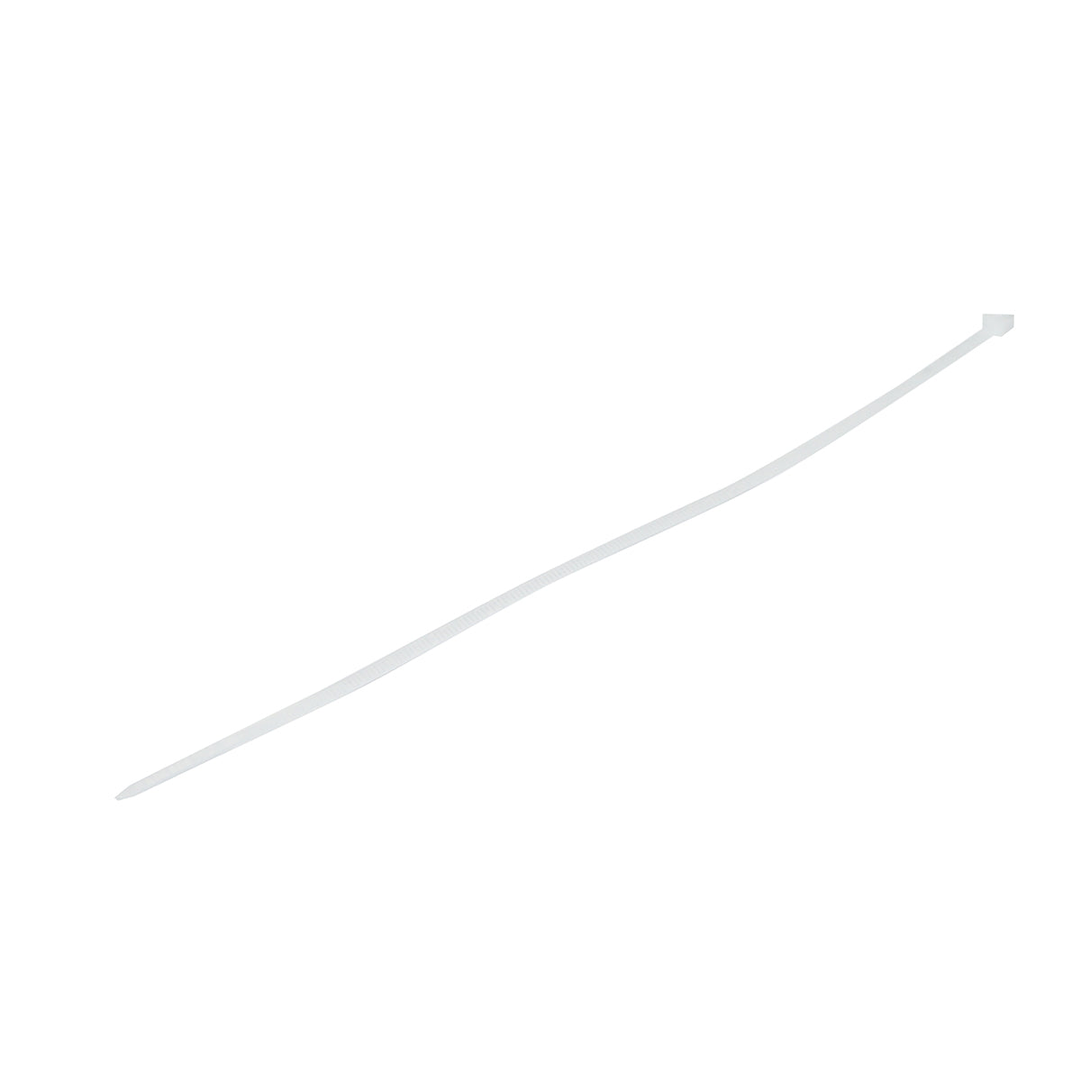 Facet, plastic necklace 3.5x250mm, white, set of 100 pieces Breckner Germany