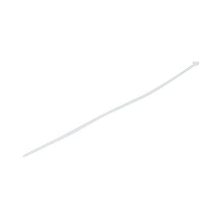 Facet, plastic necklace 3.5x250mm, white, set of 100 pieces Breckner Germany