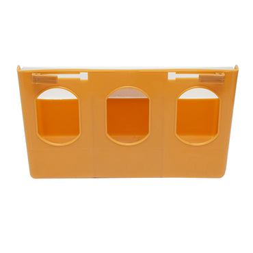 Foldable plastic pigeon feeder, 3 compartments 25x9x14cm