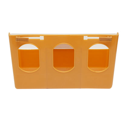 Foldable plastic pigeon feeder, 3 compartments 25x9x14cm
