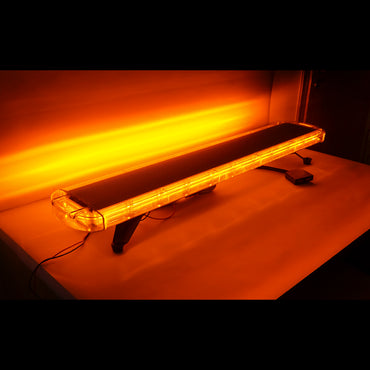 12V lighted beacon ramp with 22 yellow light modules 1180x210x64mm Breckner Germany