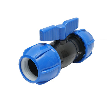 Compression socket-socket valve D63x63mm, PN10 Poelsan