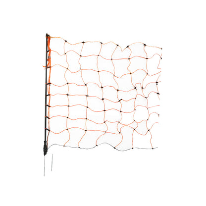 Electric fence mesh, 50m long and 90cm high with a double leg.