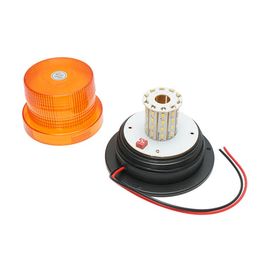 LED beacon 10-30V with 3 functions, mounted with 3 screws IP65