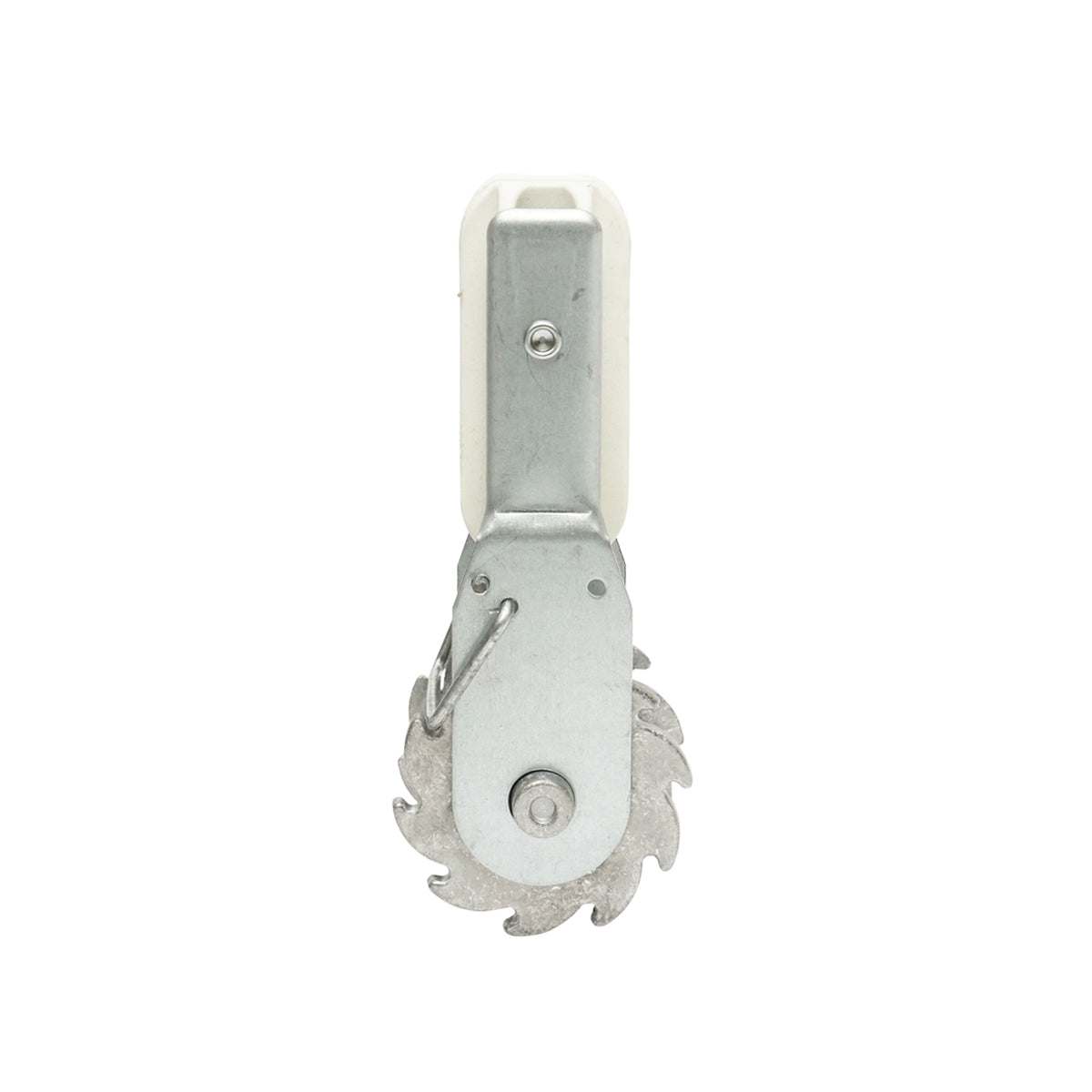 Ratchet tensioner and end insulator for electric fence wire