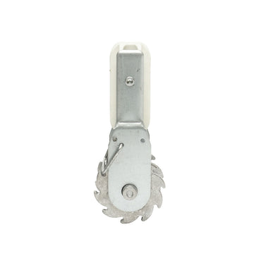 Ratchet tensioner and end insulator for electric fence wire