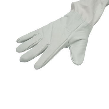 Leather bee gloves with cotton L