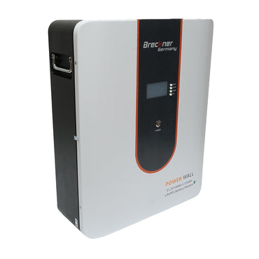 Li-ion LifePo4 battery 5.12KWA, 51.2V, 100Ah with BMS, Bluetooth, LCD display and temperature protection Breckner Germany