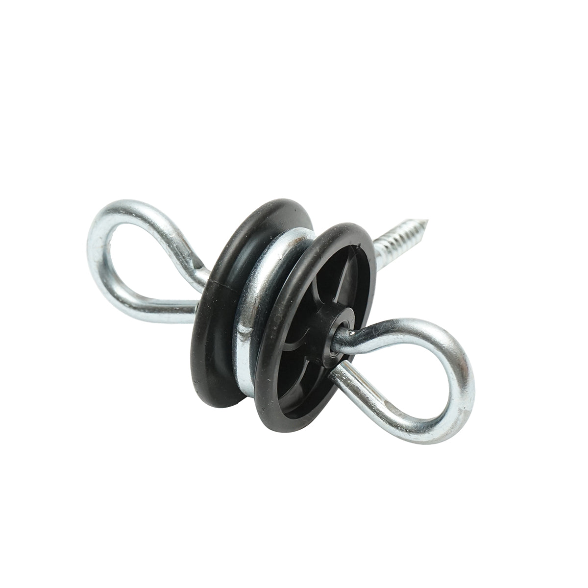 Stainless steel isolator with double anchoring 5.9mm 90x86mm electric fence Breckner Germany