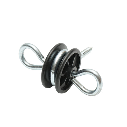 Stainless steel isolator with double anchoring 5.9mm 90x86mm electric fence Breckner Germany