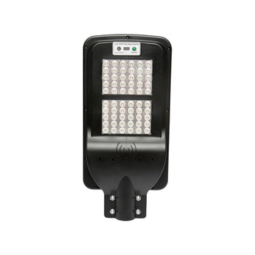 LED solar street lamp 60W, 6500K, IP65 with solar panel, motion sensor and pole mounting Breckner Germany