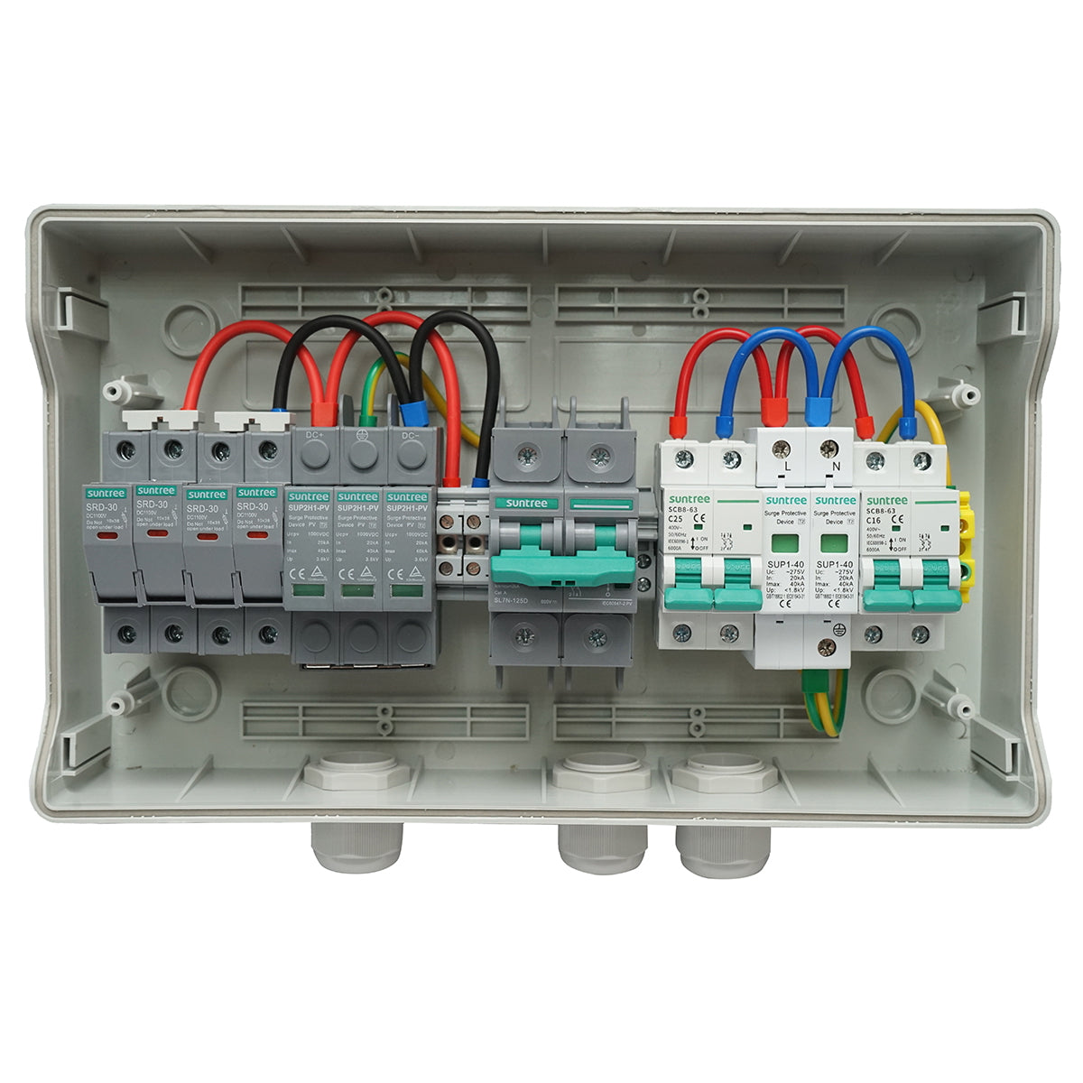 DC/AC fuse box equipped 3KW-5KW with 100Ah battery protection for ON/OFF Grid prosumer inverters