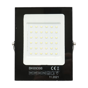 LED Projector 30W, 220V, 6500K, IP65 black 141x11x13mm Breckner Germany