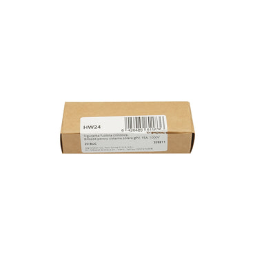 Fusible safety 10x38mm cylindrical BX0234 for gPV solar systems, 15A, 1000V Leader