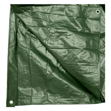 Green net tarpaulin with fastening eyelets 120g/m2 8x12m Breckner Germany