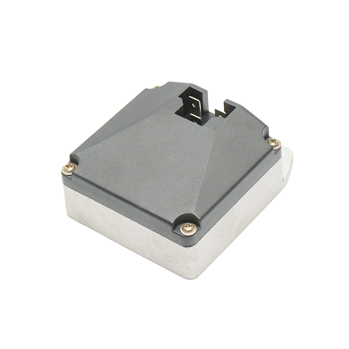 Universal 24V voltage regulator/alternator relay with 3 pins, 74x91mm, distance between mounting holes 40mm Breckner Germany