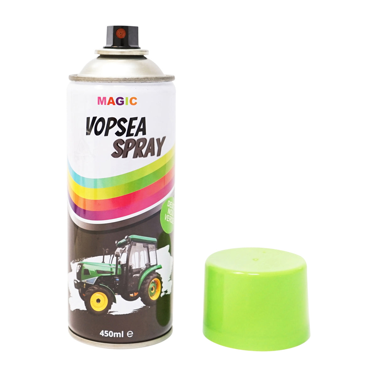 New green car paint spray of professional Deutz type with quick drying 450ml MAGIC