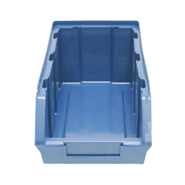 Blue plastic storage box 103x230x95mm