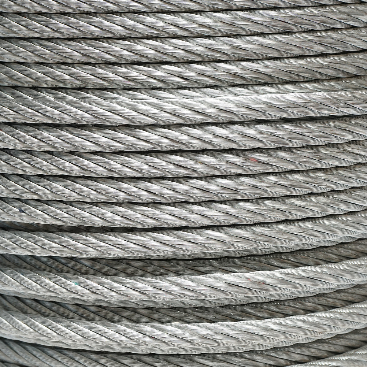 Galvanized steel cable with a diameter of 10mm, 6x37 wires, maximum load 5220Kg, weight 34.6Kg, 100m/roll
