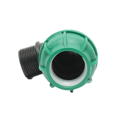 Compression fitting with external thread D40mmx1-1/4 toll, PN10 bar for irrigation systems