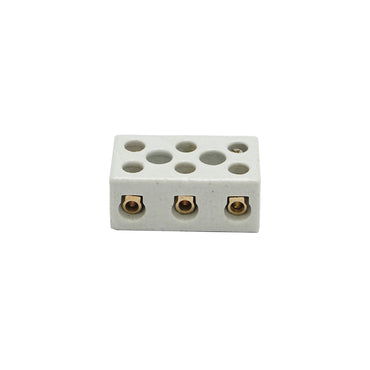 Ceramic connection strip 15A, 3 poles 0.5-6mm Leader