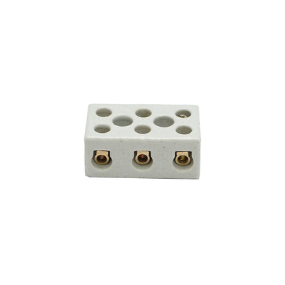 Ceramic connection strip 15A, 3 poles 0.5-6mm Leader