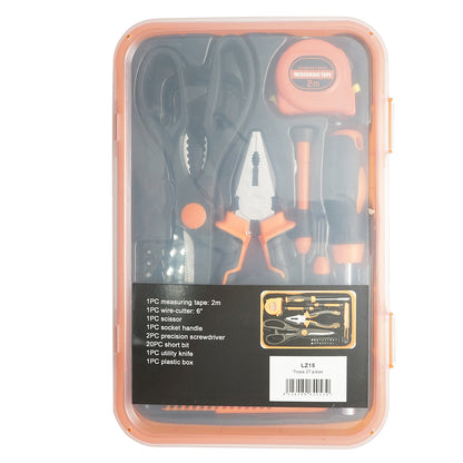 Combined tool and equipment set 27 pieces
