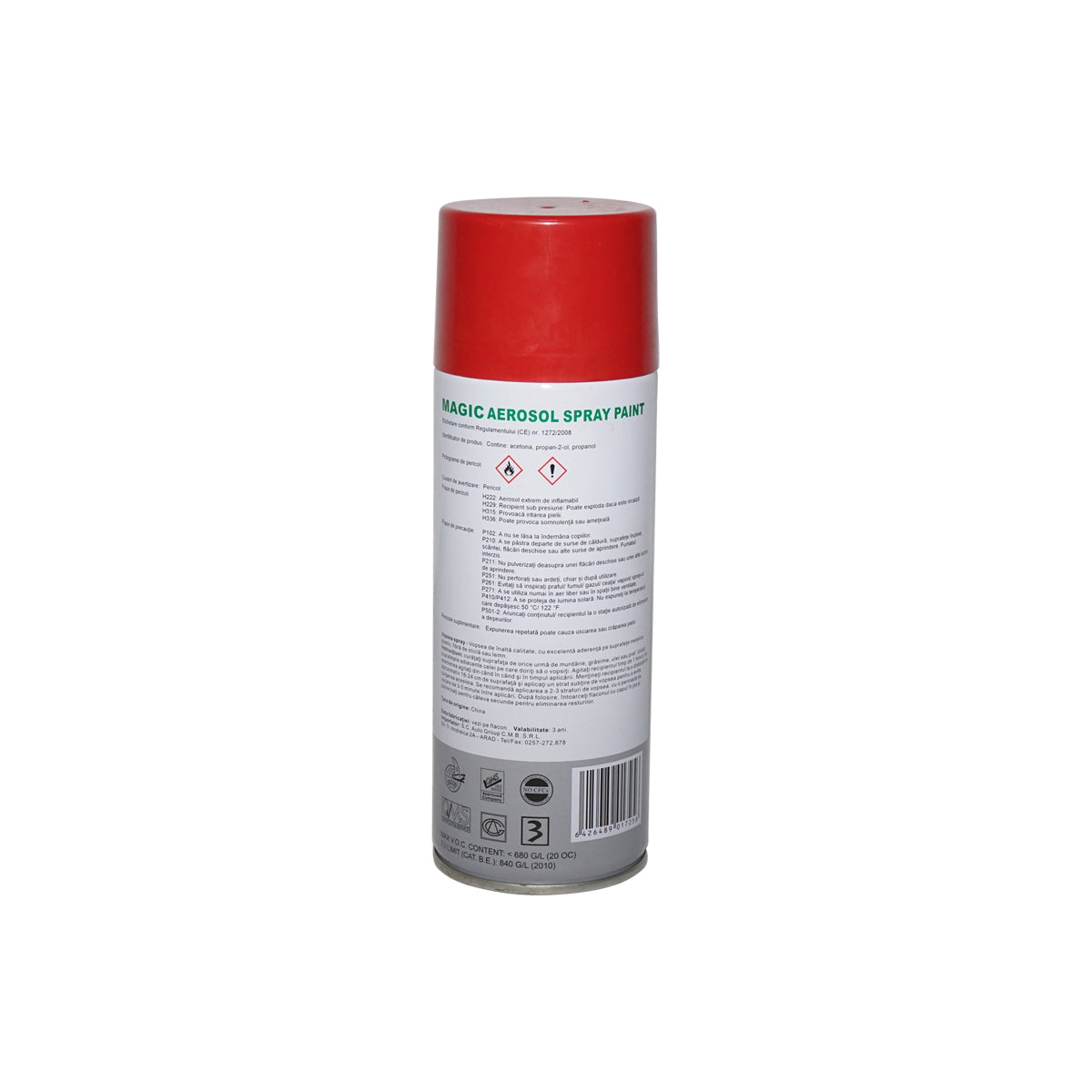 Magic red spray paint 250 450 ml