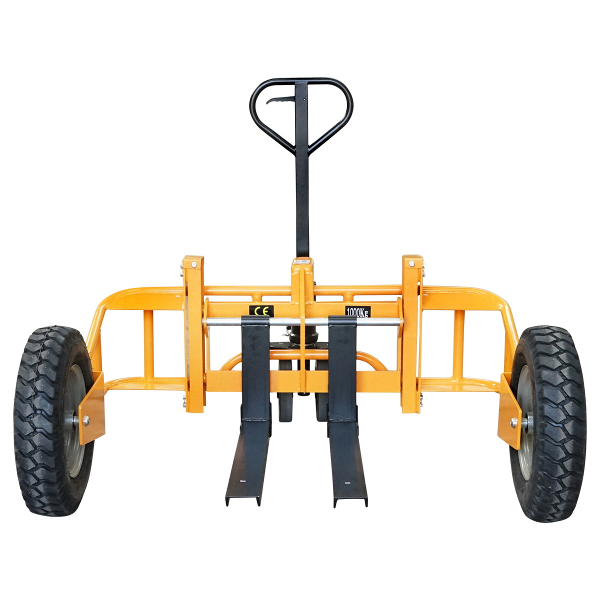 Pallet truck for rough terrain, maximum load 1T, fork length 800mm