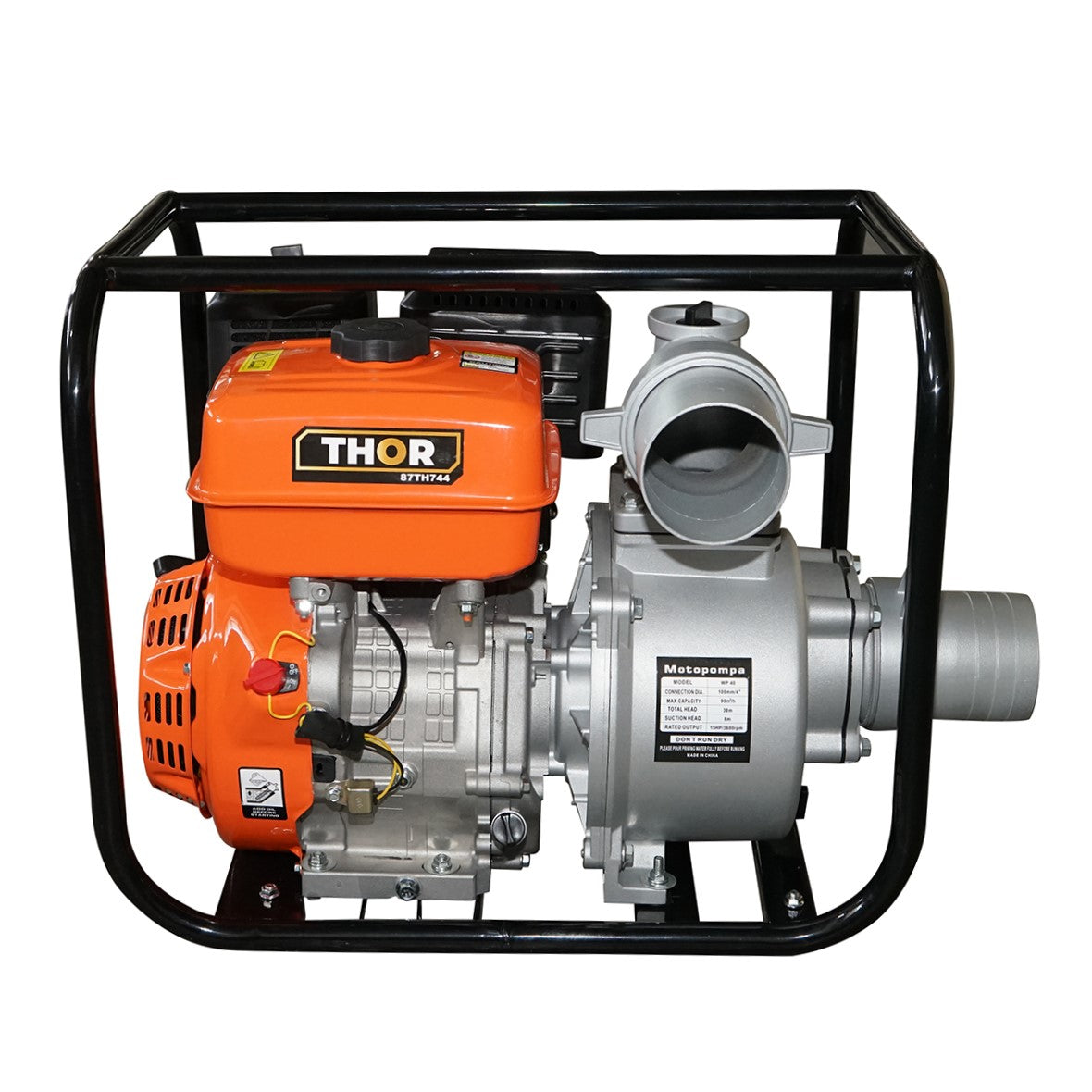Gasoline motor pump WP40 13HP maximum flow rate 80m3/h suction depth 7m discharge height 28m Thor