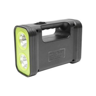 Portable LED lighting kit with 3 bulbs/projector, solar panel, and 6V, 4.5Ah battery for fishing camping GD-17