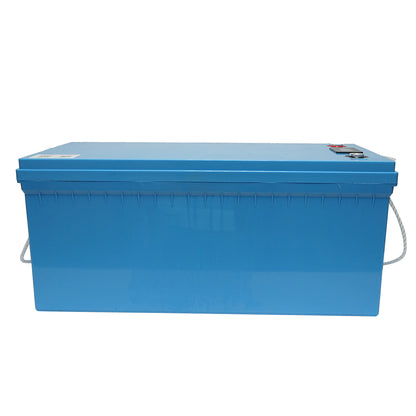 Li-ion LifePo4 Battery 12.8V, 200Ah with BMS, Bluetooth, LCD display and temperature protection, IP65 Breckner Germany