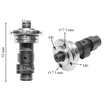 Axle with cam for Honda ATV engine, Loncin 150/200CC CB150/200