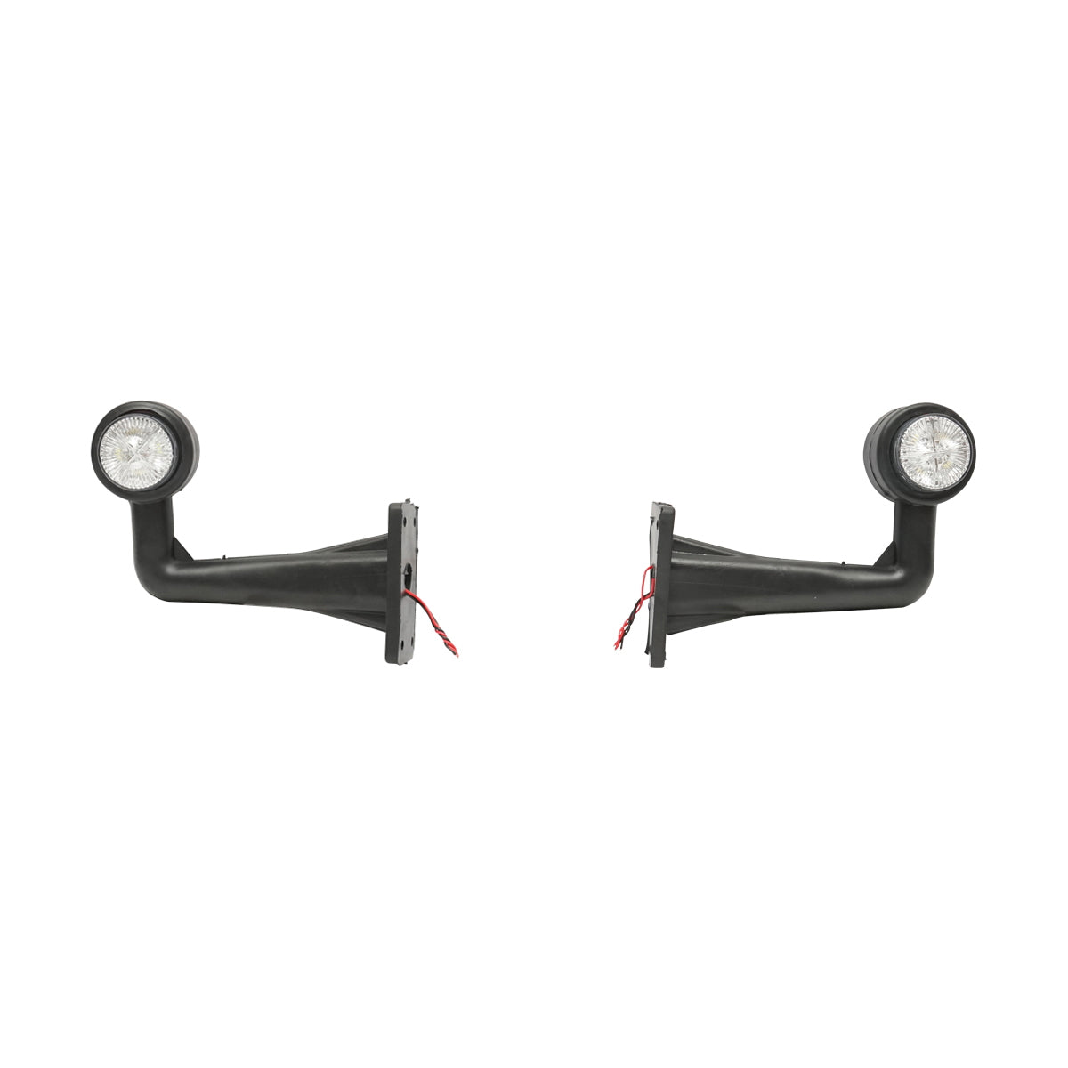 Side marker lights with LED 12/24V, red-white Breckner Germany