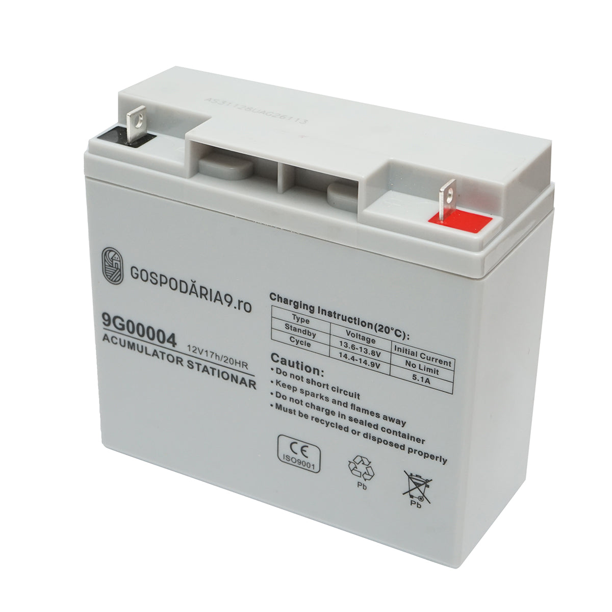 Battery for solar panel 12V, 17Ah-20Hr Household 9