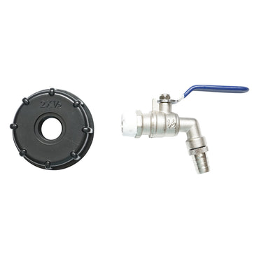 1/2 brass drain tap for IBC tank with 60 mm internal thread Autospeed