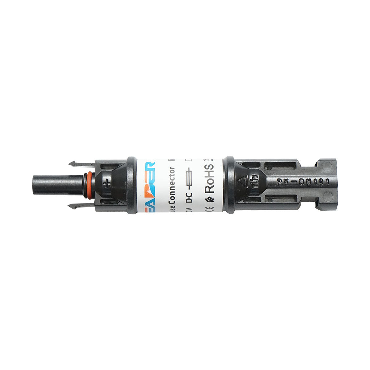 MC4 connector with fuse safety 10x38mm, 15A, 1000V DC for photovoltaic solar systems IP67 Leader