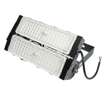 LED Projectors 100W, 220V, 6500K, IP67 black 410x380x155mm Breckner Germany