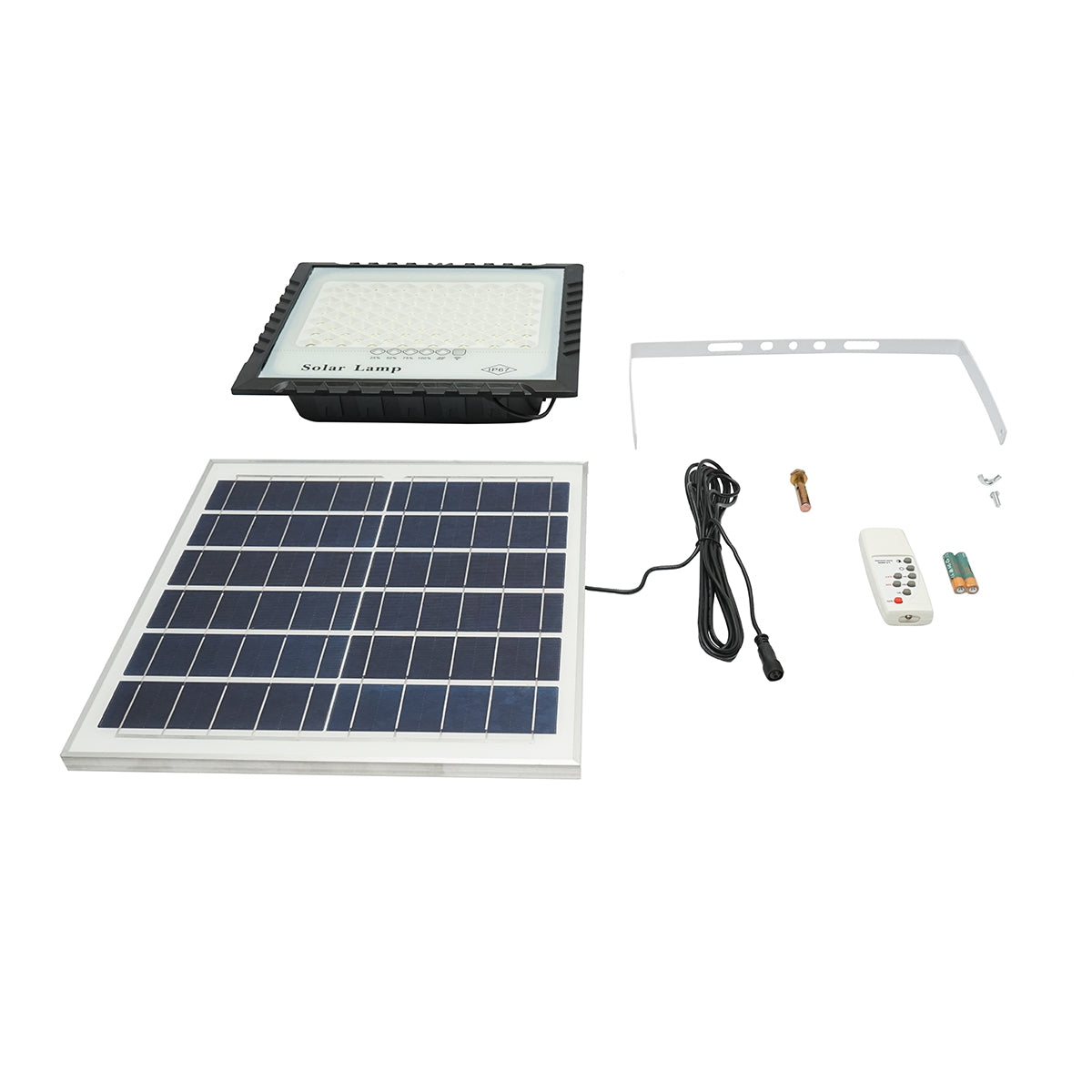 100W LED projector with 15W solar panel, 15000mAh battery, and remote control IP67 Breckner Germany