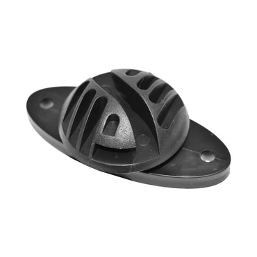 Flat black insulator 70x40mm for electric fence Breckner Germany
