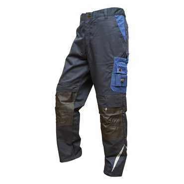 Work pants, polyester with cotton, navy blue, L Breckner Germany