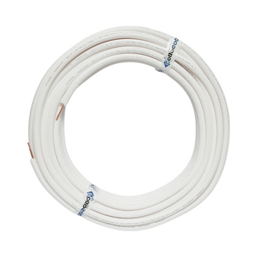 Isolated copper pipe 1/4 (6.35mm), wall thickness 0.70mm, insulation 6mm for air conditioning installations 50m/roll