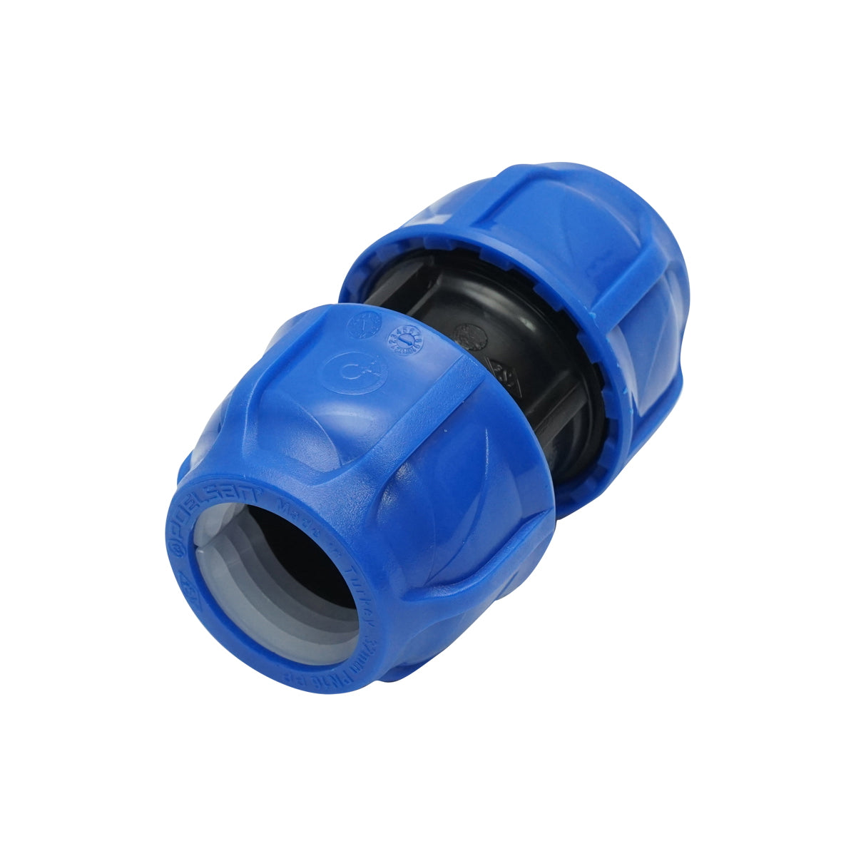 PN16 compression fitting, D32x32mm, max 16bar for PEHD irrigation systems