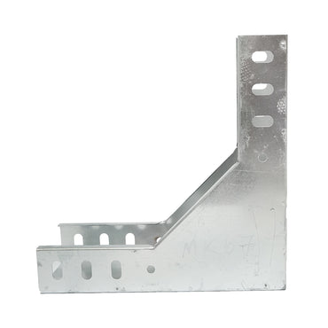 Vertical 90-degree drop bend made of galvanized steel for a 100x50mm gutter.