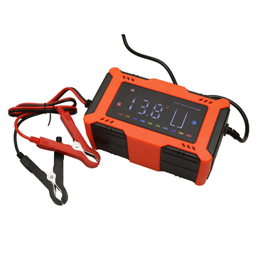 Charger, digital battery charger 12V, 6A lead acid, lithium 4-100Ah with smart repair function