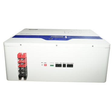 Li-ion LifePo4 Battery 51.2V, 100Ah with BMS, deep cycle, LCD display 570x410x160mm IP54 Bourget