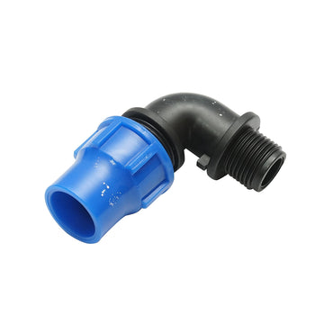 Cot compression fitting with external thread D20mmx1/2 for irrigation systems