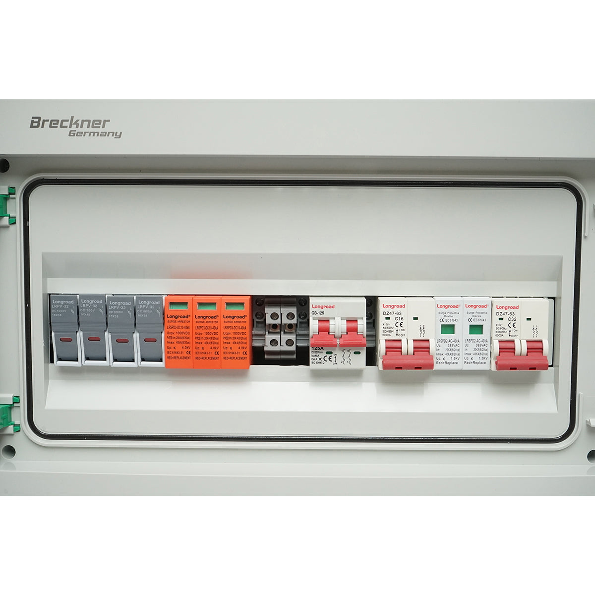 DC/AC fuse box equipped with 3KW-5KW protection for 125Ah batteries for ON/OFF Grid prosumer inverters.