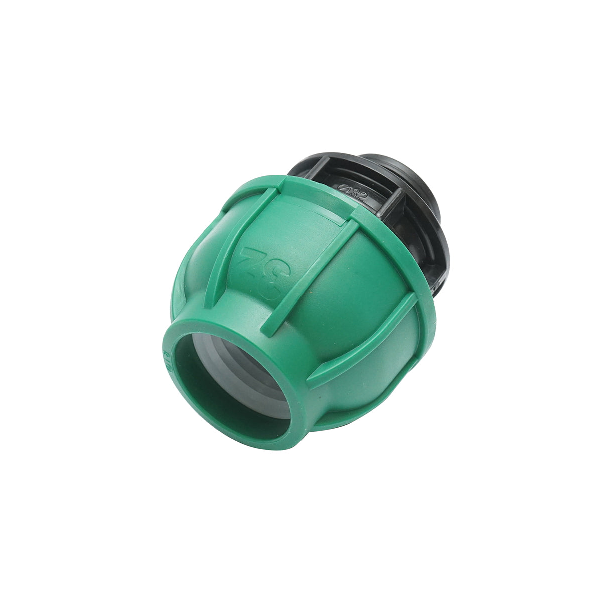 Compression fitting with inner thread D32mmx1/2 inch, PN10 Bar for irrigation systems